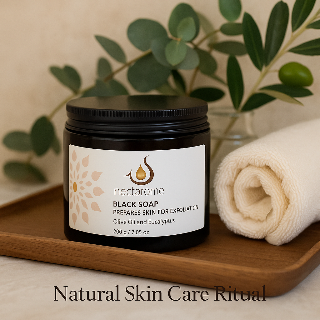 Black Soap with Olive Oil and Eucalyptus