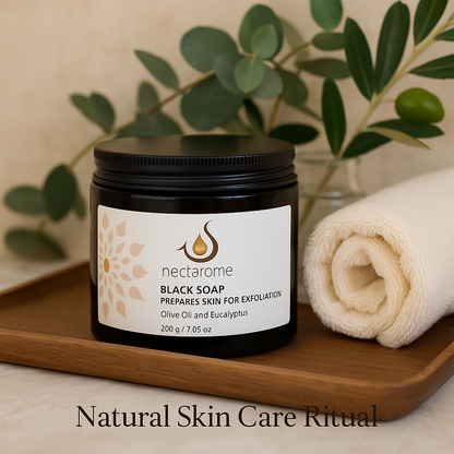 Black Soap with Olive Oil and Eucalyptus