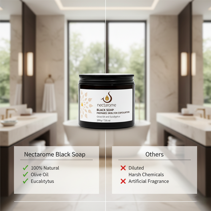 Black Soap with Olive Oil and Eucalyptus